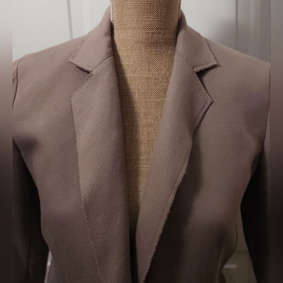 Double Standard Clothing Tan Blazer Size L - Picture 2 of 9